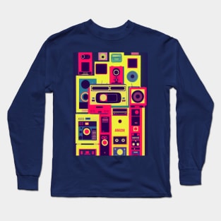 80's retro casette Design Long Sleeve T-Shirt